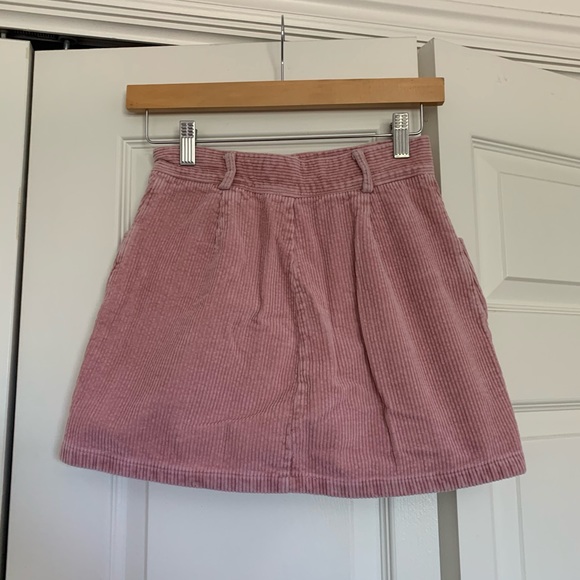 Pink corduroy Mini Skirt - Picture 2 of 2